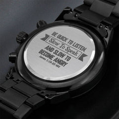 Be Quick to Listen (James 119-20) – Men's Watch