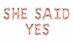 Bride to Be Rose Gold 16" Balloon Banner | Multiple phrases!